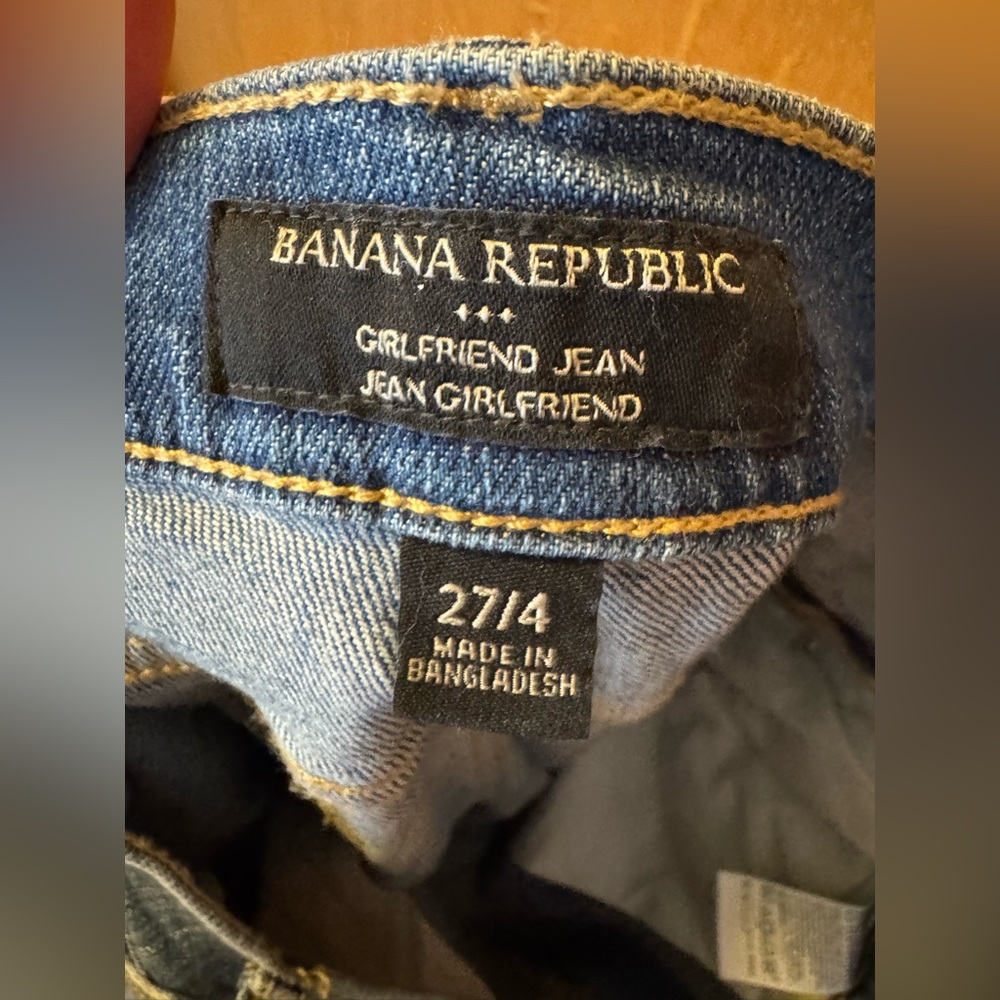 Banana Republic Blue Denim Girlfriend Jeans